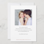 Chic Peek EDITABLE KLOR sparen de Kaart van de Dat (Achterkant)