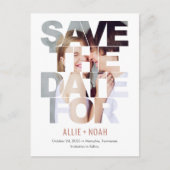 Chic Peek EDITABLE KLOR sparen het Briefkaart van  (Voorkant)