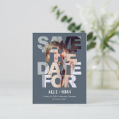 Chic Peek EDITABLE KLOR sparen het Briefkaart van (Staand voorkant)
