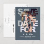 Chic Peek EDITABLE KLOR sparen het Briefkaart van (Voorkant / Achterkant)