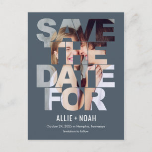 Chic Peek EDITABLE KLOR sparen het Briefkaart van