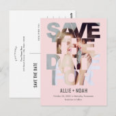 Chic Peek EDITABLE KLOR sparen het Briefkaart van  (Voorkant / Achterkant)