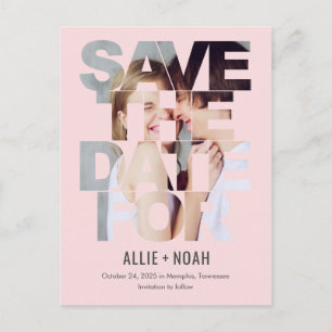 Chic Peek EDITABLE KLOR sparen het Briefkaart van 