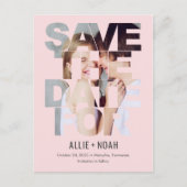 Chic Peek EDITABLE KLOR sparen het Briefkaart van  (Voorkant)