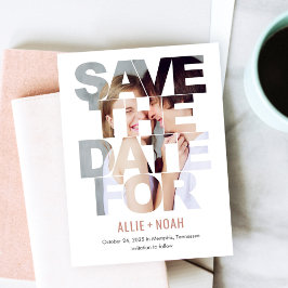 Chic Peek EDITABLE KLOR sparen het Briefkaart van