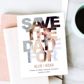 Chic Peek EDITABLE KLOR sparen het Briefkaart van