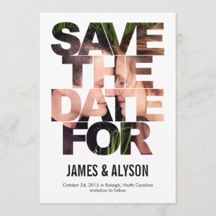 Chic Peek slaat de datumkaart op Save The Date