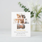 Chic Peek Wij Hernieuwen Onze Huwelijksgeloften Ui Kaart (Staand voorkant)