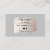 Chic-penseelstreek | Faux Roos Gold met Logo Visitekaartje (Achterkant)