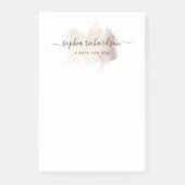 Chic-penseelstreek | Faux Roos Gold on White Post-it® Notes (Voorkant)