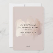 Chic-penseelstreek | Prettige feestdagen Kerstfees Feestdagenkaart (Achterkant)