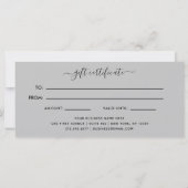 Chic-penseelstreek | Roos Gold Cadeaubon (Achterkant)