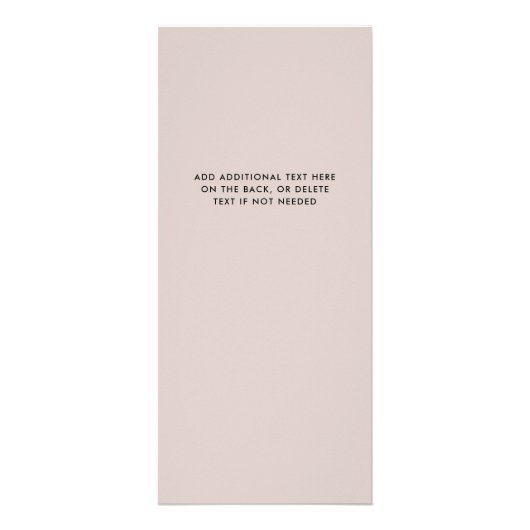 Chic-penseelstreek | Salon Price List Services Reclamekaart (Achterkant)