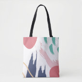 Chic-penseelstreek Tote Bag (Voorkant)