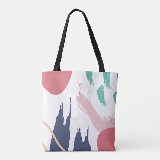 Chic-penseelstreek Tote Bag (Achterkant)