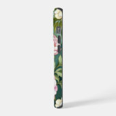 Chic peonies anemones stained Glass effect  iPhone Hoesje (Linkerkant)