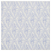 Chic Periwinkle Blue Floral Diamond Pattern Stof (Swatch)