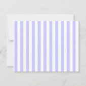 Chic Periwinkle Cracked Hearts Striped Note Card Notitiekaartje (Achterkant)