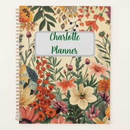 Chic personalized Flower  Productivity & Goal  Planner