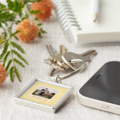 Chic Personalized Photo Text Grandma Gift Sleutelhanger (Zijkant)