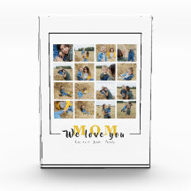 Chic Personalized We houden van je mam Foto's Coll