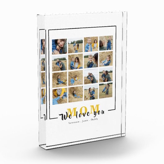 Chic Personalized We houden van je mam Foto's Coll (Links)