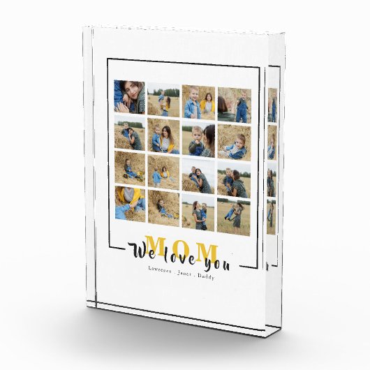 Chic Personalized We houden van je mam Foto's Coll (Rechts)