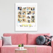 Chic Personalized We houden van je mam Foto's Coll Canvas Afdruk (Insitu (Woonkamer))