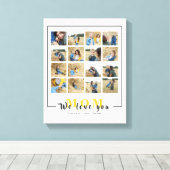Chic Personalized We houden van je mam Foto's Coll Canvas Afdruk (Insitu (Houten vloer))