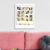 Chic Personalized We houden van je mam Foto's Coll Canvas Afdruk (Insitu (Woonkamer))