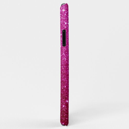 Chic Personated roze magenta Sparkles Glitter Case-Mate iPhone Case (Achterkant/rechts)