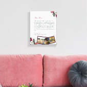 chic Persoonlijke liefdesbrief Handgeschreven cade Canvas Afdruk (Insitu (Woonkamer))