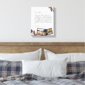 chic Persoonlijke liefdesbrief Handgeschreven cade Canvas Afdruk (Insitu (Slaapkamer))