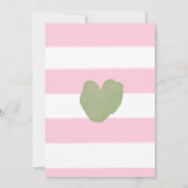 Chic Peter Rabbit Girl 1st Birthday Party Kaart (Achterkant)