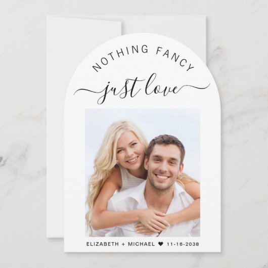 Chic Photo Arch bruiloft receptie Kaart (Voorkant)