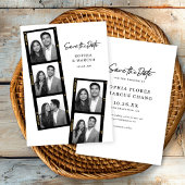 Chic Photo-booth Filmstrip Wedding Save The Date