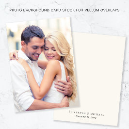 Chic Photo Cream Achtergrond voor Vellum Overlay Kaart