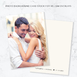 Chic Photo Cream Achtergrond voor Vellum Overlay Kaart