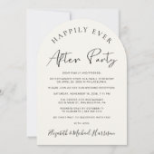 Chic Photo Cream Arch bruiloft receptie Kaart (Voorkant)