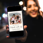 Chic Photo Cream Wedding Reception Save The Date