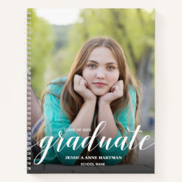 Chic Photo Graduation Party Guest Book Notitieboek