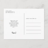 Chic Photo graduation party-uitnodiging Briefkaart (Achterkant)