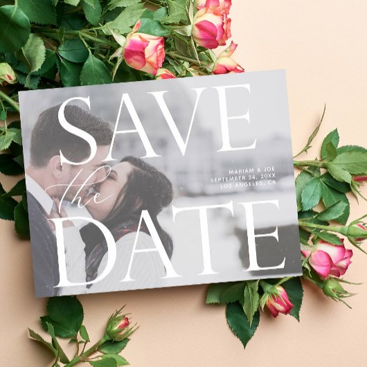 Chic Photo LG Save the Date Kaart