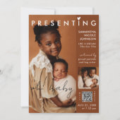 Chic Photo Magazine Hoesje Baby Geboorte Aankondiging (Voorkant)