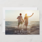 Chic Photo Modern Wedding Save The Date (Voorkant)