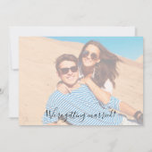 Chic Photo Modern Wedding Save The Date (Achterkant)