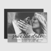Chic Photo Verloving Save the Date Wedding (Voorkant / Achterkant)