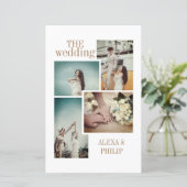  Chic Photo Wedding menu (Staand voorkant)