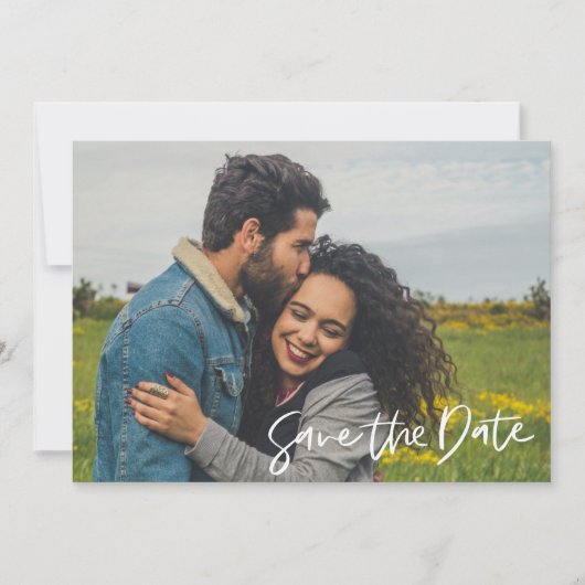 Chic Photo Wedding Save The Date (Voorkant)