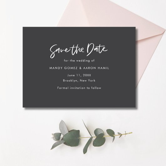 Chic Photo Wedding Save The Date